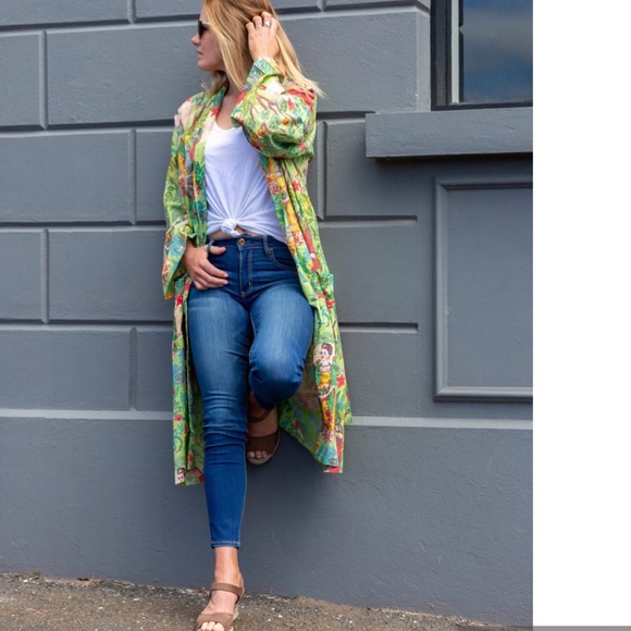 🌟Frida Kahlo Kimono (vintage fabric) - Picture 6 of 16